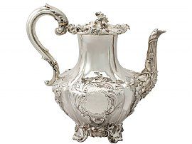 Sterling Silver Coffee Pot - Antique Victorian (1837)