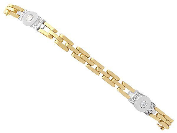 Vintage 18ct Gold Diamond Bracelet for Sale | AC Silver