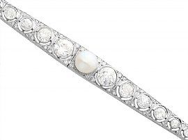 Antique Pearl and Diamond Bracelet