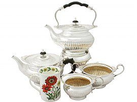 Queen Anne silver tea set