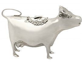 Sterling Silver Cow Creamer