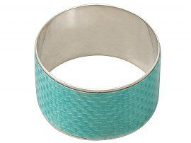 Antique Silver and Enamel Napkin Ring