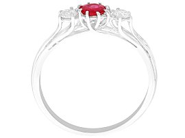 Small Ruby Trilogy Ring UK