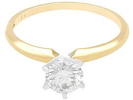 Solitaire Engagement Ring in Yellow Gold