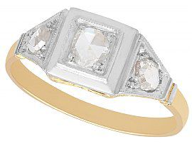 Diamond and 18 ct Yellow Gold Dress Ring