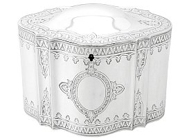 Sterling Silver Locking Tea Caddy - Antique Victorian