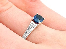 Vintage Sapphire and Diamond Dress Ring Wearing