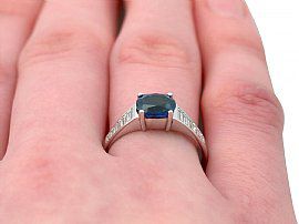 Vintage Sapphire and Diamond Dress Ring