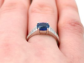 Wearing Vintage Sapphire and Diamond Dress Ring