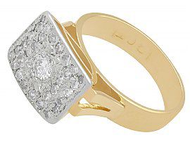 Vintage Art Deco Diamond Gold Ring