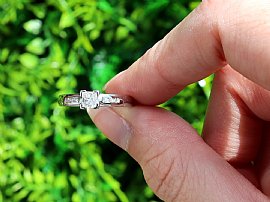 Vintage Princess Cut Diamond Ring Outside