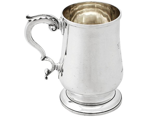 Sterling Silver Pint Mug by Solomon Hougham - Antique George III