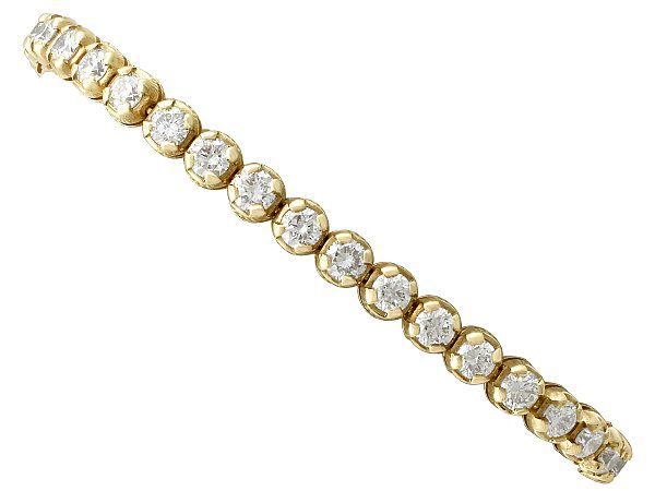 Gold Diamond Tennis Bracelet UK