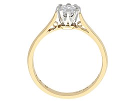 Antique Claw Set Engagement Ring in Yellow Gold
