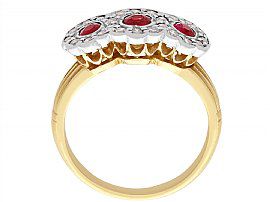gold ruby dress ring