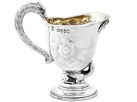 Sterling Silver Cream Jug by John Hunt & Robert Roskell - Antique Victorian; A4267
