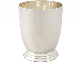 Sterling Silver Pint Mug by Edward Barnard & Sons Ltd - Art Deco - Antique George V