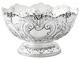 Sterling Silver Presentation Bowl by Charles Stuart Harris - Antique Victorian; A4405