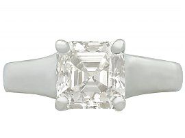 asscher diamond ring
