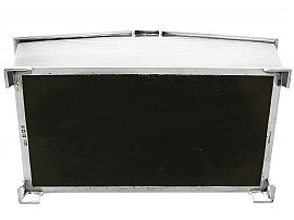 Sterling Silver Cigarette Box - Art Deco Style - Vintage Elizabeth II