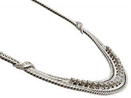 Vintage Diamond and White Gold Necklace 