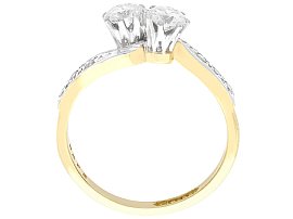 Vintage Two Diamond Twist Ring 