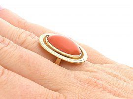 Coral Jewellery on the Hand