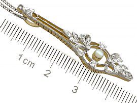 Diamond and Pearl Pendant Ruler
