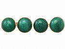 Moss Agate and 9 ct Yellow Gold Cufflinks - Antique Circa 1920