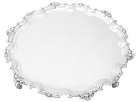 Sterling Silver Salver by Mappin & Webb - Vintage (1972); A4596