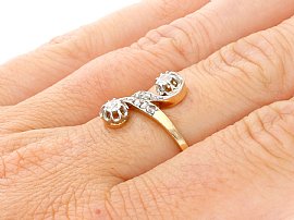 1920s Diamond Ring Wearing