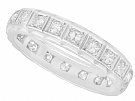 0.75 ct Diamond and 18 ct White Gold Full Eternity Ring - Vintage Circa 1960