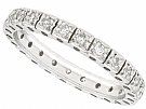 0.45 ct Diamond and 18 ct White Gold Full Eternity Ring - Vintage Circa 1970