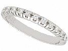 0.75 ct Diamond and 14 ct White Gold Full Eternity Ring - Vintage Circa 1960