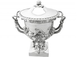 Sterling Silver Warwick Vase/Samovar - Antique George IV