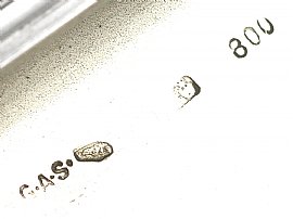 Austrian Silver and Enamel Cigarette Case Hallmarks 
