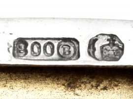 German Silver and Erotica Enamel Cigarette Case Hallmarks 