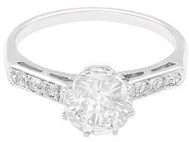 Vintage Carat Diamond Ring in Platinum