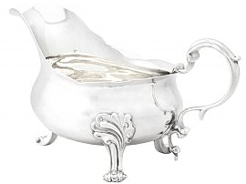 sterling silver sauce boat antique