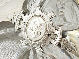 German Silver and Cut Glass Claret Jug - Antique Circa 1880
