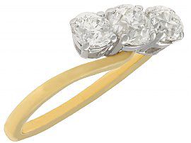 2 carat diamond trilogy ring