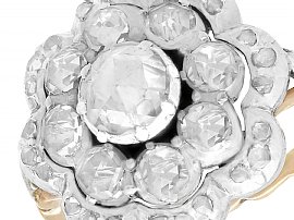 Victorian Diamond Cluster Ring Antique