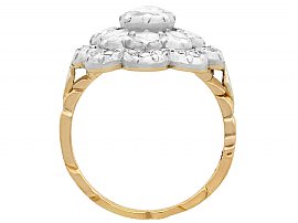 Diamond Cluster Gold Ring Antique
