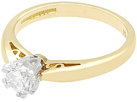 Yellow Gold Vintage Engagement Ring UK