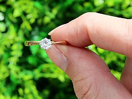 0.4 Carat Solitaire Diamond Ring Outside