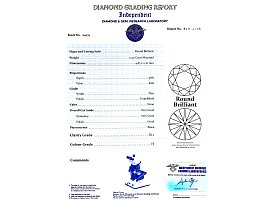 0.4 Carat Diamond Ring Certified 