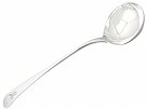 Newcastle Sterling Silver Old English Pattern Sauce Ladle - Antique George III