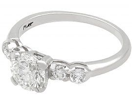 Vintage Diamond and Platinum Engagement Ring