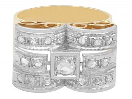 1940s Art Deco diamond ring in gold