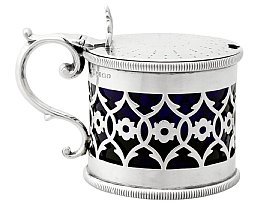 Sterling Silver Mustard Pot - Antique Victorian (1867); A5131